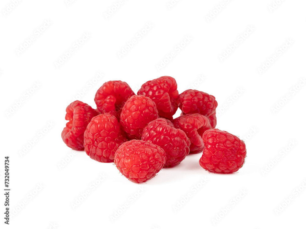 Raspberries on a transparent background PNG. Raspberry close-up. Raspberries on a transparent background PNG. Raspberry close-up.