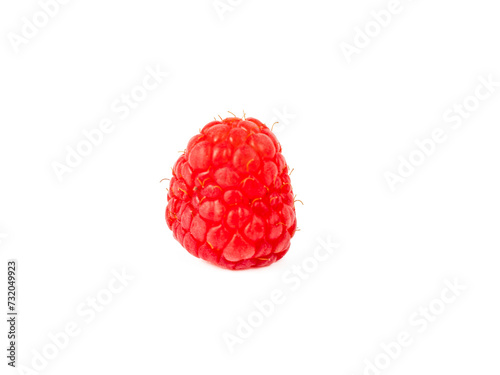 Raspberries on a transparent background PNG. Raspberry close-up.