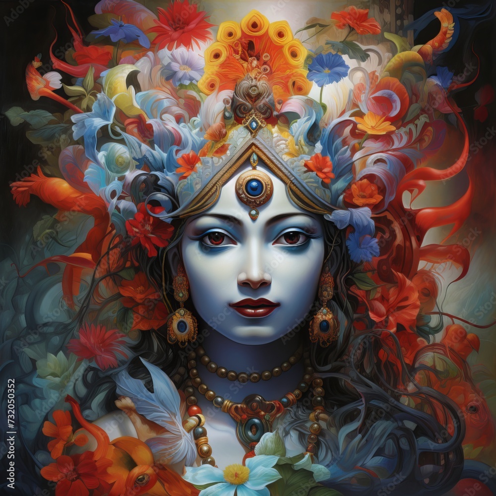 Lord Krishna: Divine Love and Wisdom in Religious Imagery