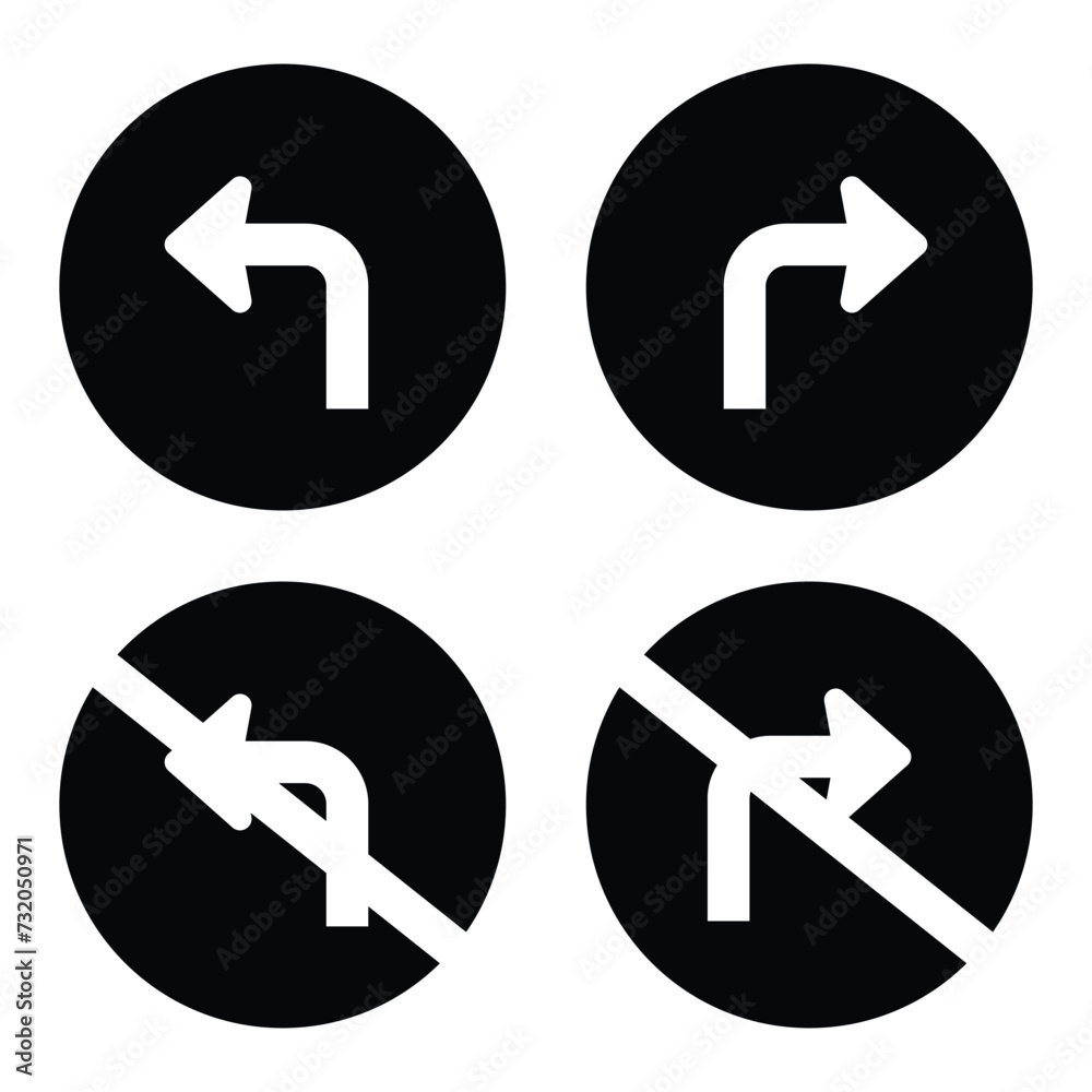 Collection of way sign, Road navigation arrows, direction mark, crossroad symbol, arrow set vector illustration. Collection of way sign, Road navigation arrows, direction mark, crossroad symbol, arrow set vector illustration.