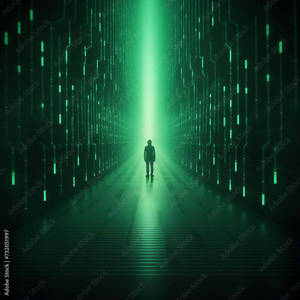 Matrix, dimension, digital world , virtual reality Matrix, dimension, digital world , virtual reality