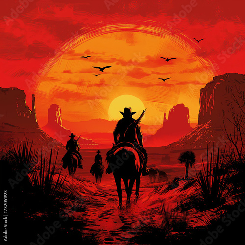 red dead redemption style wild west © Andreas