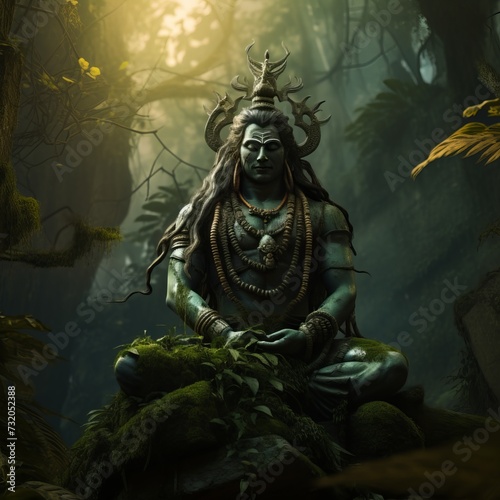 Lord Shiva: Divine Power and Tranquility in Religious Imagery