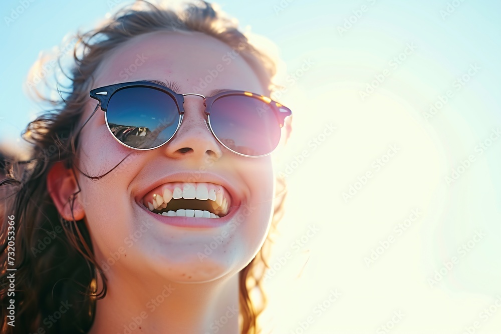 Young people share laughter, spreading joy. Happy friends gather for festivities, background lively. Young people share laughter, spreading joy. Happy friends gather for festivities, background lively.