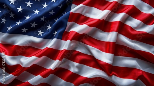 Simple and refined photo portraying the American flag as a timeless symbol of...