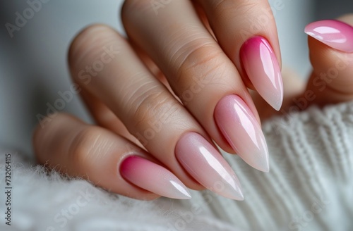 woman wearing a light complexion and manicure