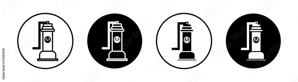 Sump pump flat line icon set. Sump pump Thin line illustration vector Sump pump flat line icon set. Sump pump Thin line illustration vector