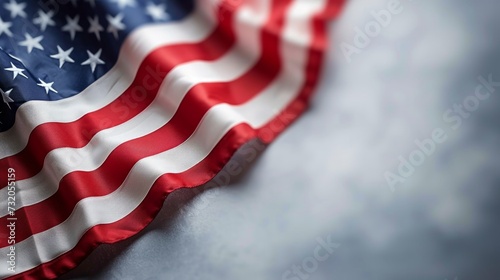 Simple yet elegant image showcasing the iconic American flag against a clean ...