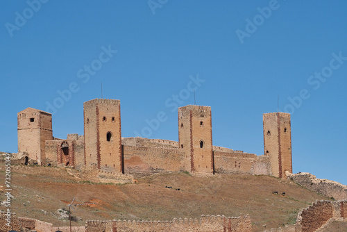 towers of the castle of molina de aragon