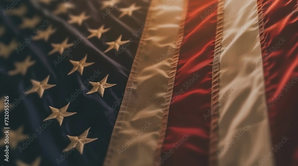 Minimalistic holiday photo featuring the American flag as a symbol of national unity and pride Minimalistic holiday photo featuring the American flag as a symbol of national unity and pride