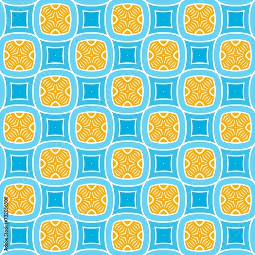 A beautiful repeating geometric pattern design. An illustration of amazing reiteration for fashion designing.
