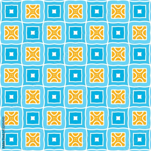 A beautiful repeating geometric pattern design. An illustration of amazing reiteration for fashion designing.
