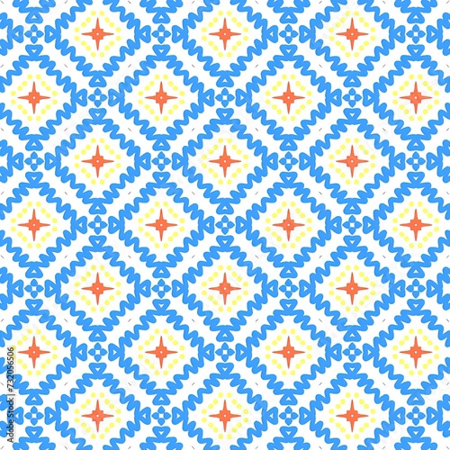 A beautiful repeating geometric pattern design. An illustration of amazing reiteration for fashion designing.