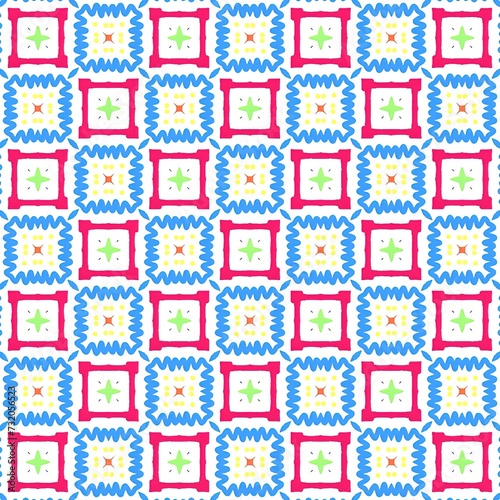 A beautiful repeating geometric pattern design. An illustration of amazing reiteration for fashion designing.