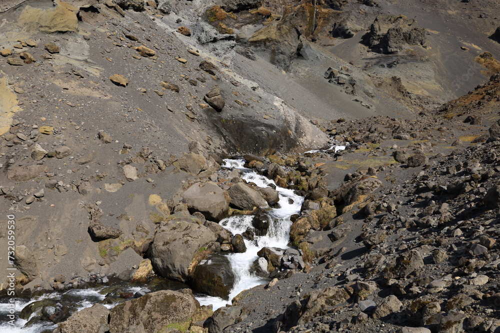 Obraz premium View on a mountain in the Vatnajökull National Park of iceland