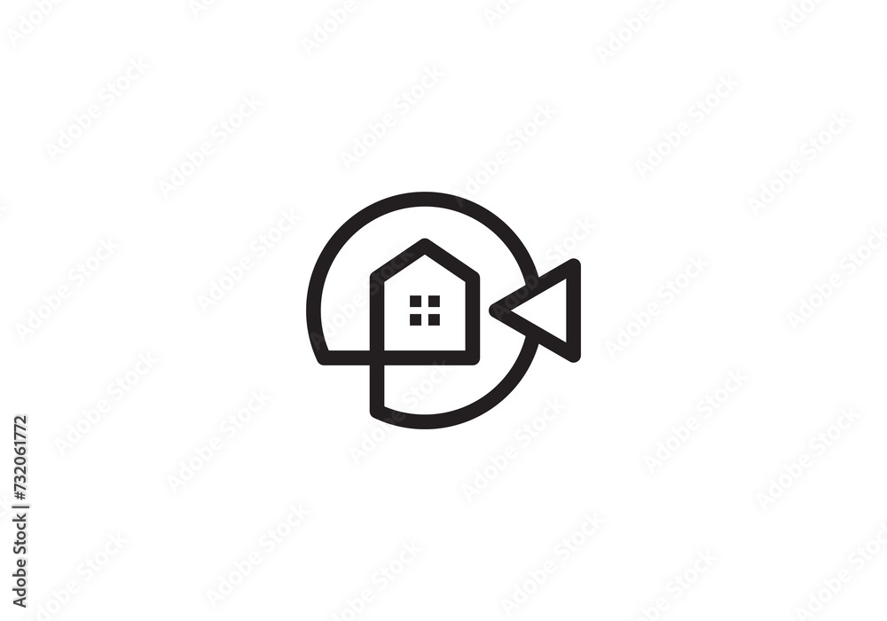 house video film production logo design icon template house video film production logo design icon template