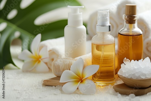 Natural skin care Balm cream, anti aging serum oil manicure. Beauty face maskclay mask. Sensitive trichodiscomas dispenser product mockup. skin barrier strengthening skincare cosmetic jar lotion