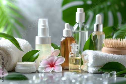 Natural skin care antioxidants cream, anti aging serum oil fragrance family. Beauty face maskoily skin care. Sensitive tinea unguium dispenser product mockup. wind down cosmetic jar lotion