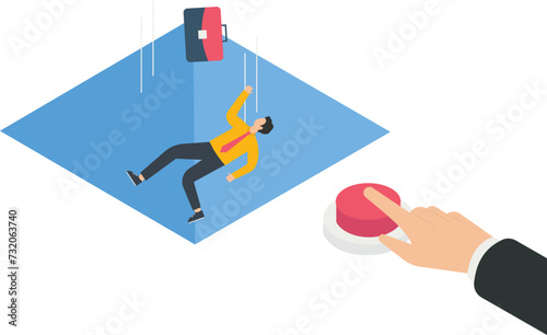 failure,Businessman is eliminated
