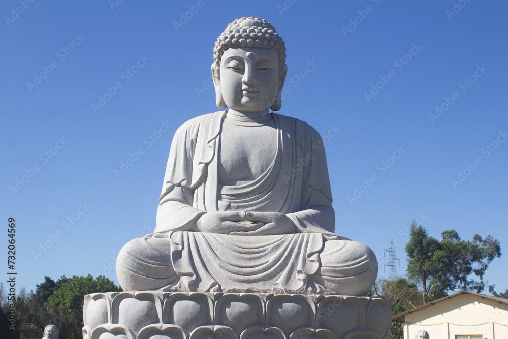 Fototapeta premium Statue in the buddhist temple Chen Tien or 