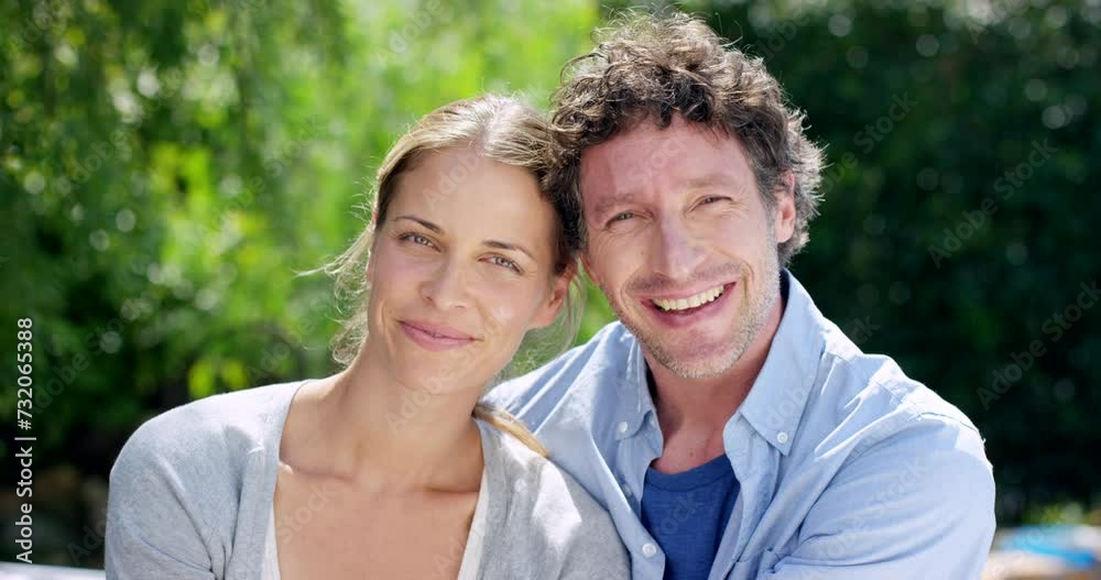 Mature, couple and face or laugh together in garden for relax love weekend, vacation or summer. Man, woman and happiness relationship for funny joke or backyard park for humor, marriage or bonding Mature, couple and face or laugh together in garden for relax love weekend, vacation or summer. Man, woman and happiness relationship for funny joke or backyard park for humor, marriage or bonding