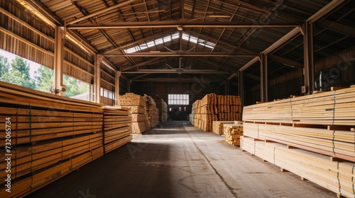 Wallpaper Mural Industrial Wood Storage Facility Torontodigital.ca