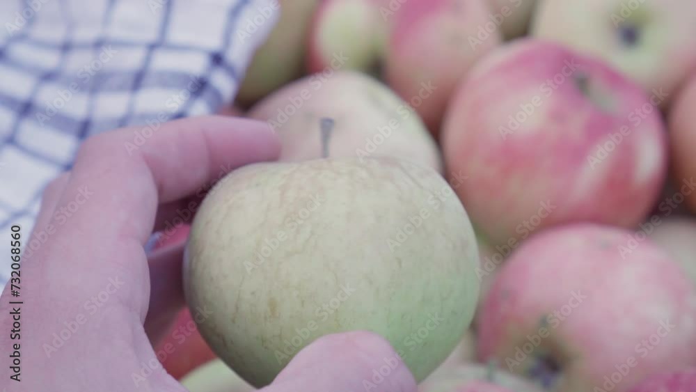 Box of beautiful healthy red and green ripe juicy apples, farmer harvest, fruits full of vitamine Box of beautiful healthy red and green ripe juicy apples, farmer harvest, fruits full of vitamine