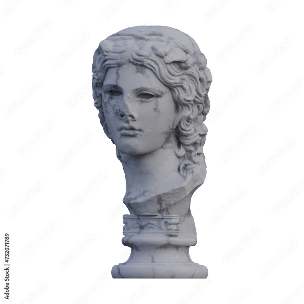 Dionysus statue, 3d renders, isolated, perfect for your design Dionysus statue, 3d renders, isolated, perfect for your design