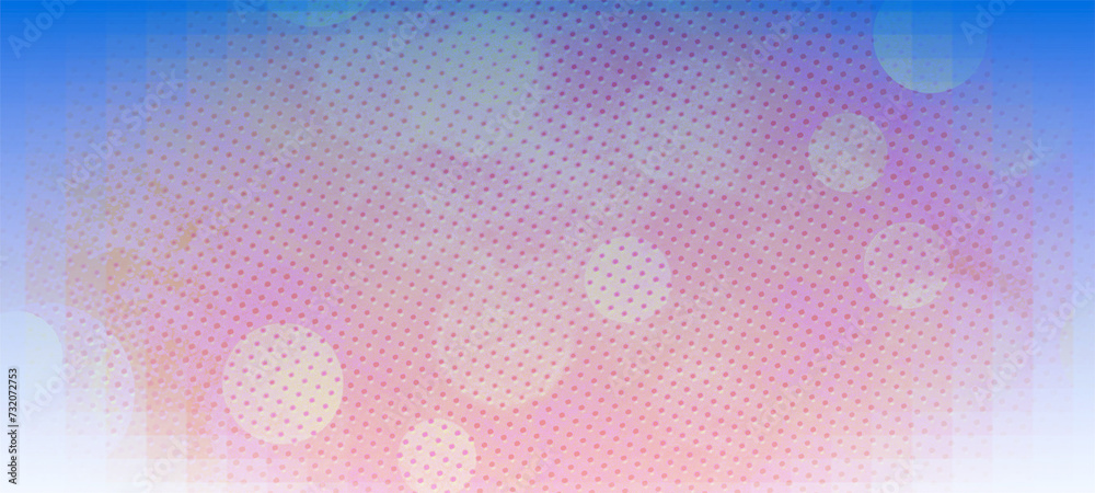 Blue bokeh widescreen background for banner, poster, event, celebrations and various design works