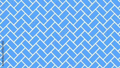 Blue brick tile wall or floor background