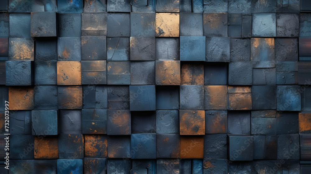A Wall Composed of Colorful Squares A Wall Composed of Colorful Squares