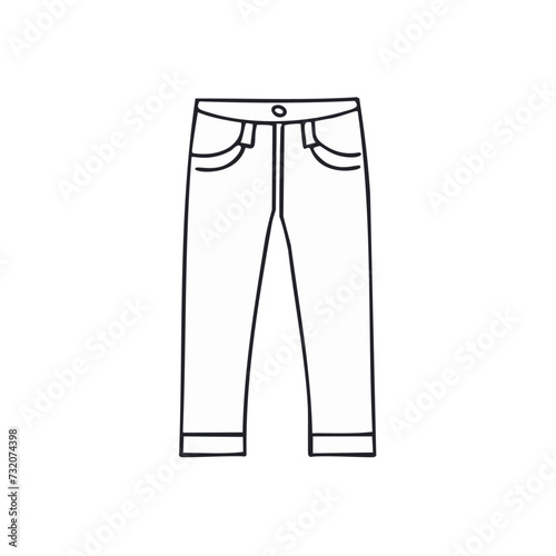 illustration of pants