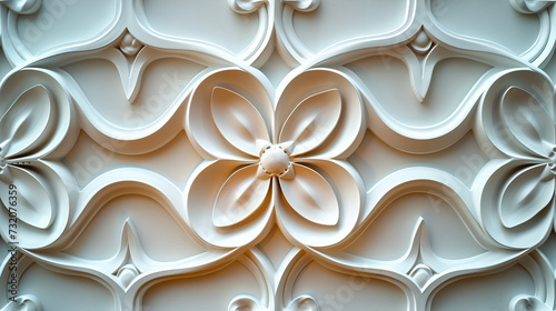Close Up View of a Decorative Wall