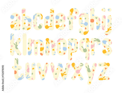 Versatile Collection of Easter Joy Alphabet Letters for Various Uses