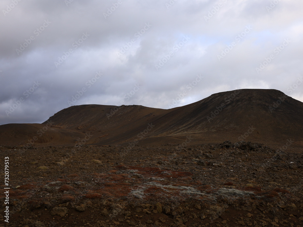 Reykjanesfólkvangur is a nature preserve in Iceland with lava formations, crater lakes, bird cliffs and bubbling geothermic fields Reykjanesfólkvangur is a nature preserve in Iceland with lava formations, crater lakes, bird cliffs and bubbling geothermic fields