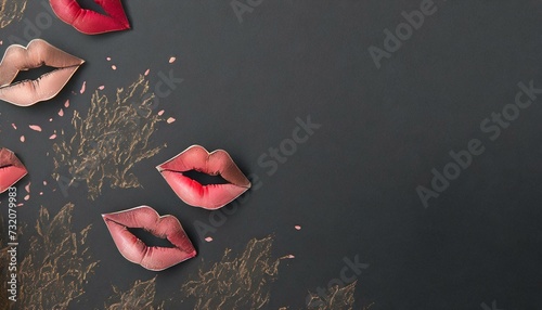 FUNDO FOTOGRÁFICO QUE RETRATA BEIJOS PARA O DIA DO BEIJO photo