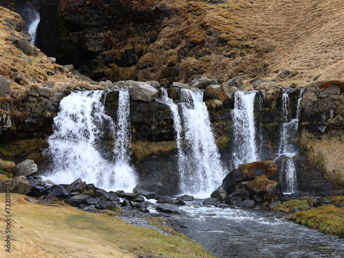 Gluggafoss is a waterfall in southern Iceland  specifically in the Flj  tshl     area