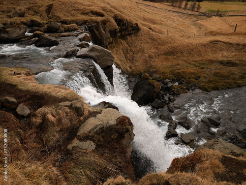 Gluggafoss is a waterfall in southern Iceland, specifically in the Fljótshlíð area photo