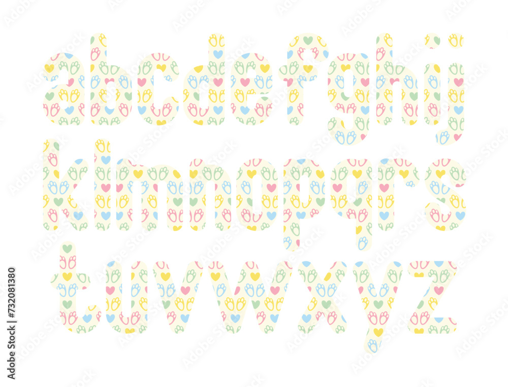 Versatile Collection of Bunny Heart Alphabet Letters for Various Uses Versatile Collection of Bunny Heart Alphabet Letters for Various Uses