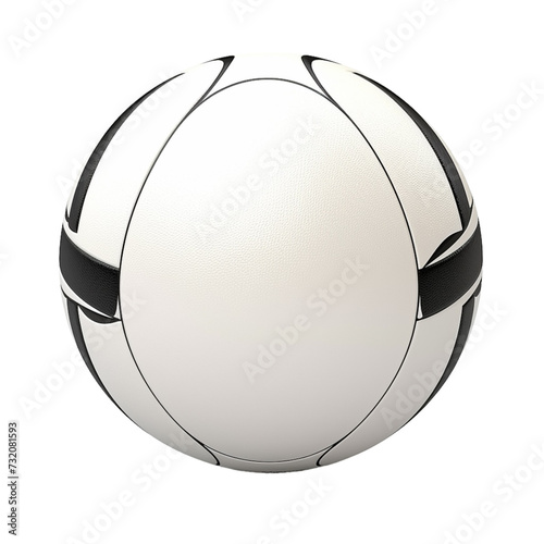 White and Black Soccer Ball on White Background
