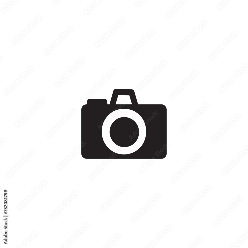 Camera icon flat vector design