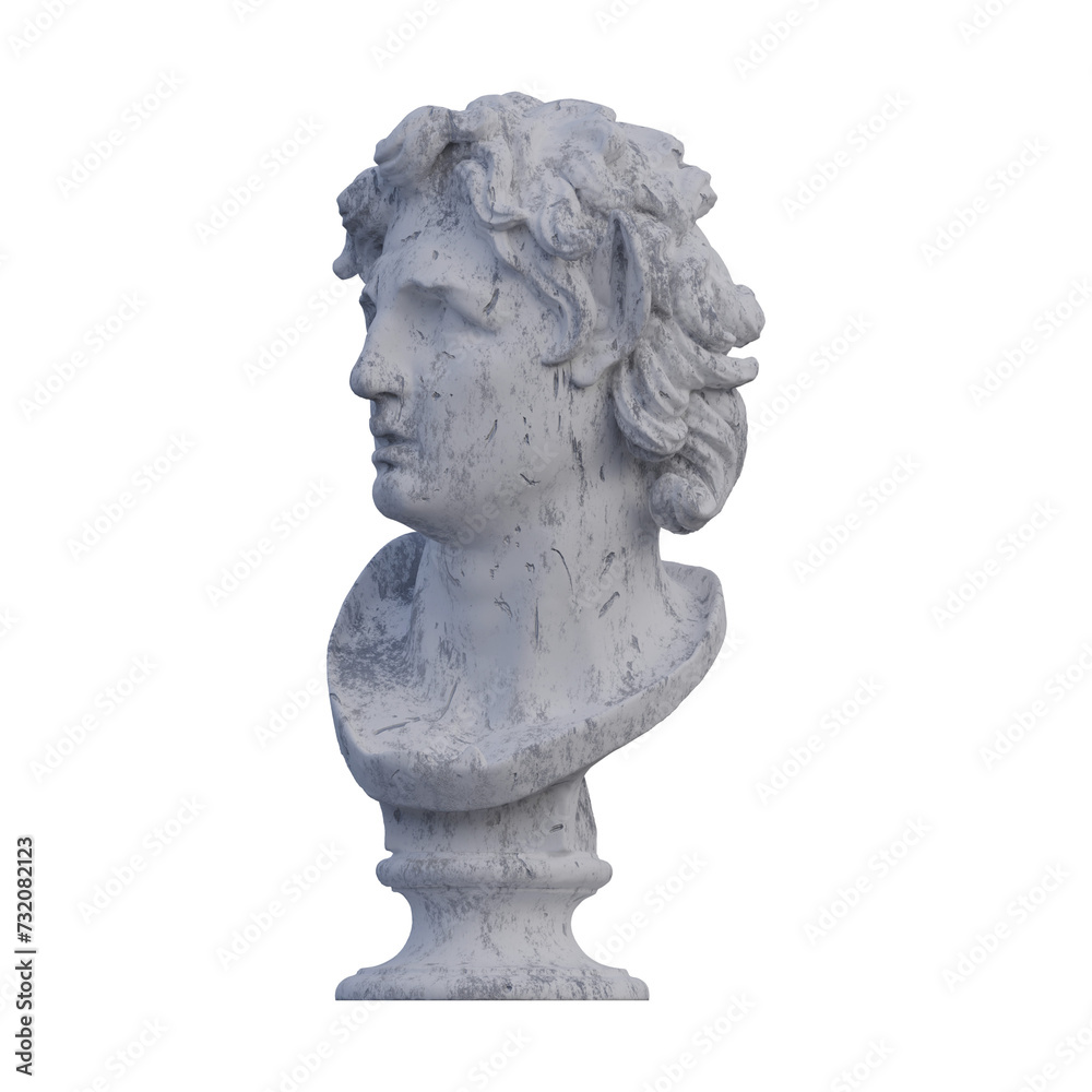 Sea Centaur Bust  statue, 3d renders, isolated, perfect for your design