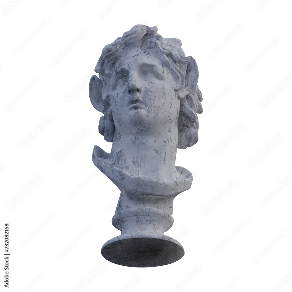 Sea Centaur Bust statue, 3d renders, isolated, perfect for your design Sea Centaur Bust statue, 3d renders, isolated, perfect for your design