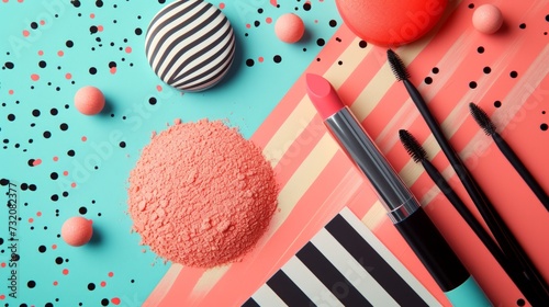 Simple yet striking composition featuring minimalist abstract patterns comple...