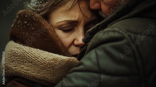 Simple yet powerful composition symbolizing the warmth and security of a fath...