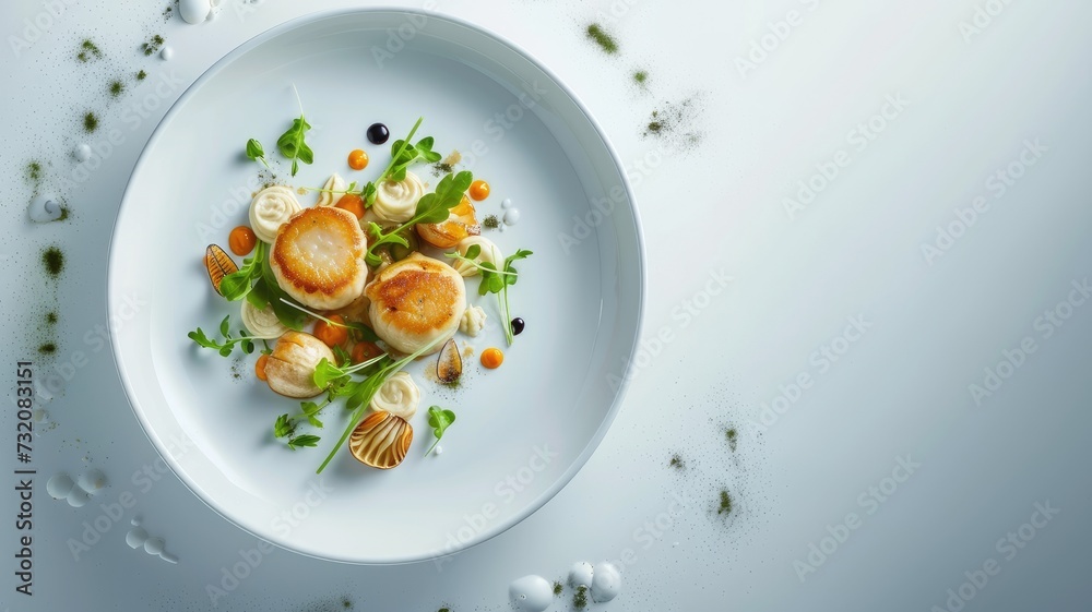 a beautifully styled dish prepared with precision and meticulous attention to detail, inviting viewers to indulge in culinary delight. a beautifully styled dish prepared with precision and meticulous attention to detail, inviting viewers to indulge in culinary delight.