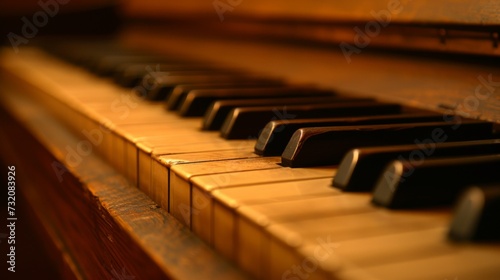 Clean and simple composition highlighting the graceful lines of a piano keyboard