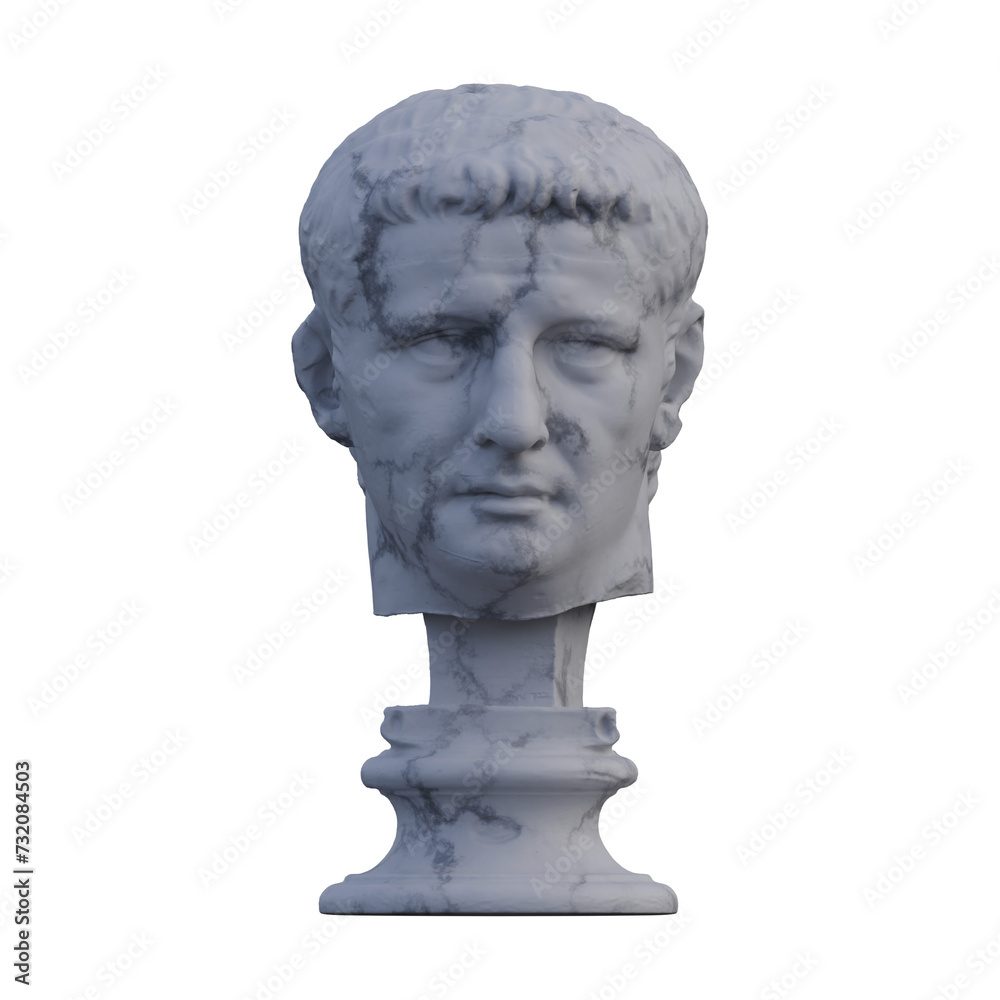 Claudius statue, 3d renders, isolated, perfect for your design Claudius statue, 3d renders, isolated, perfect for your design