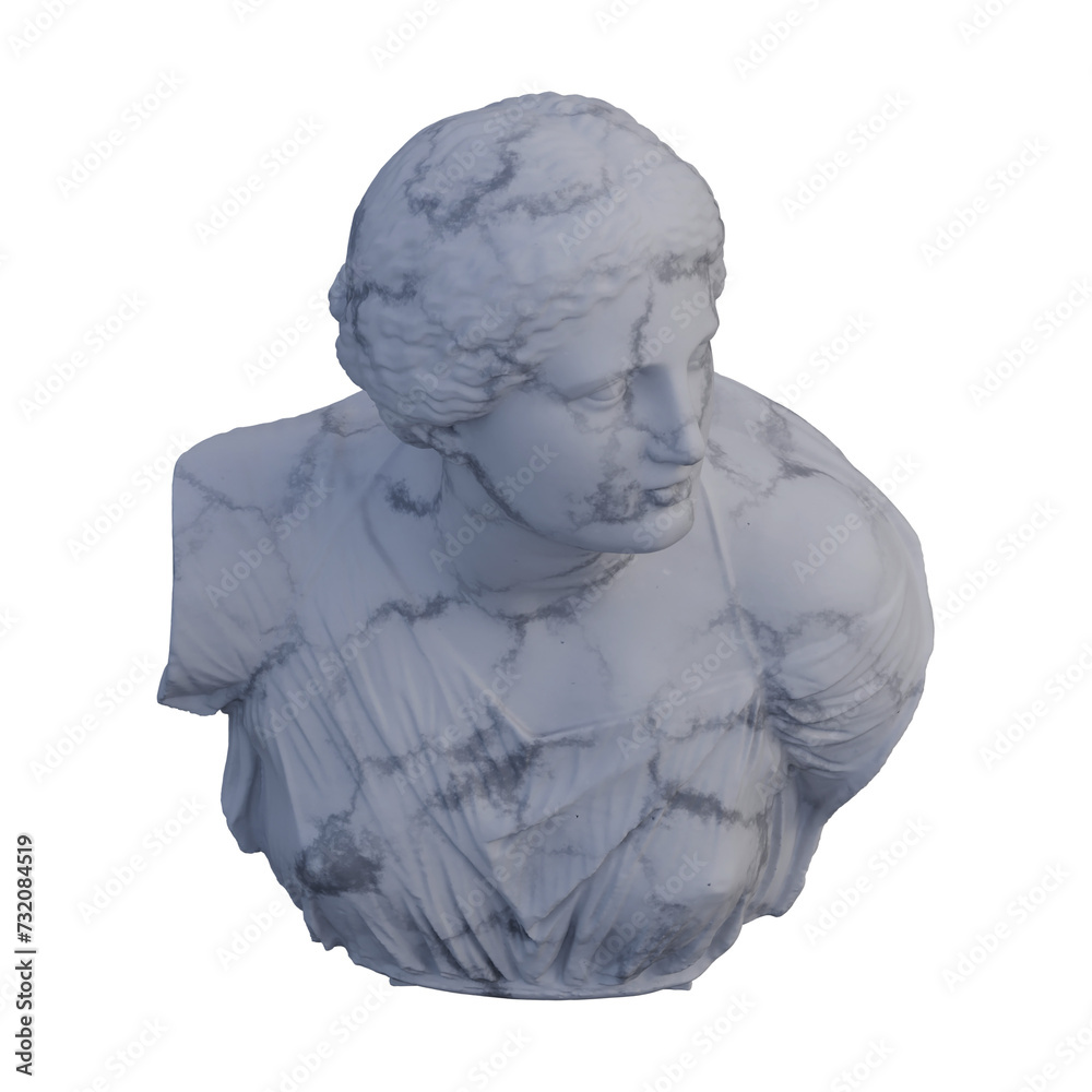 Obraz premium Niobe statue, 3d renders, isolated, perfect for your design