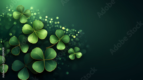 St. Patrick s Day celebration with copy space for text